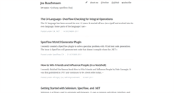 Desktop Screenshot of joebuschmann.com